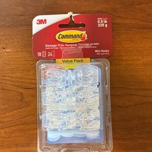 Command Clear Mini Hooks Value Pack